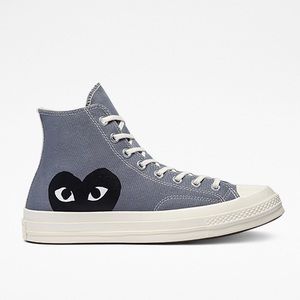 NIB Comme des Garçons PLAY Converse Chuck Taylors in Grey